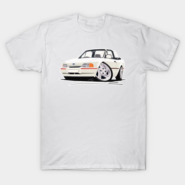 Ford Escort (Mk4) XR3i Cabriolet White T-Shirt by y30man5